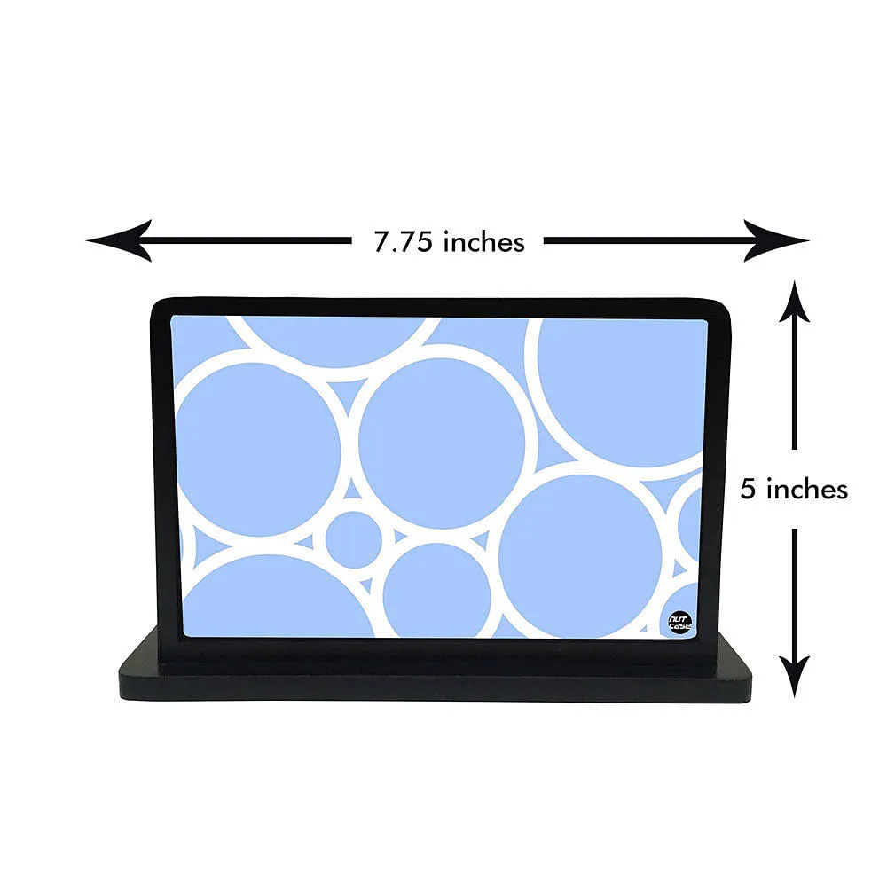 Tissue Holder Paper Napkin Stand - Blue Circle