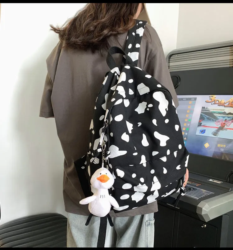 Ulzzang cow backpack KF81859