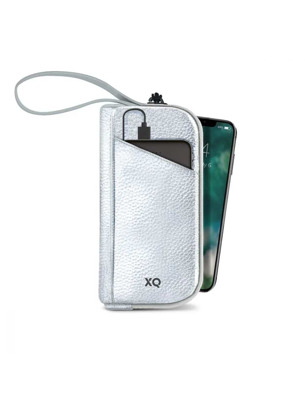 UV Bag with built in 5000 mAh Power Bank Silver