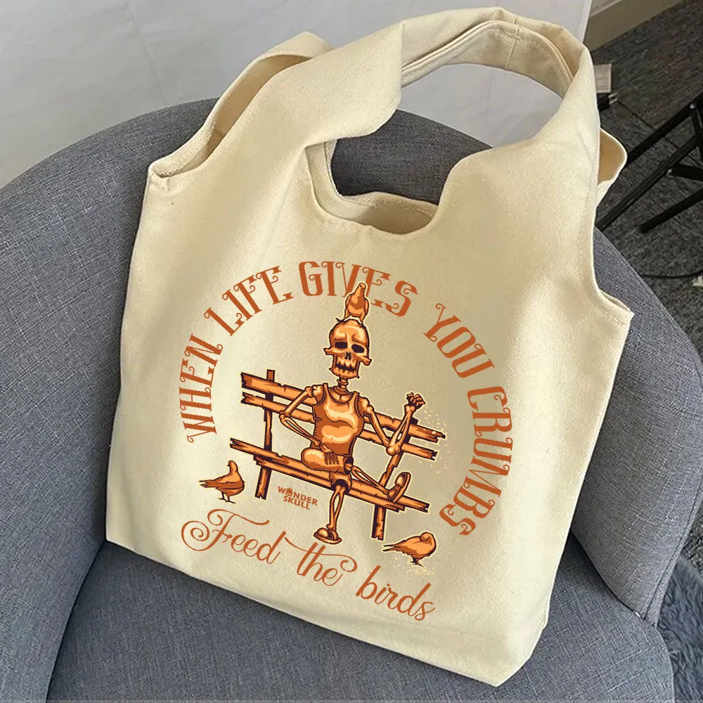 When Life You Crumbs Feed The Birds - Premium Tote Bag